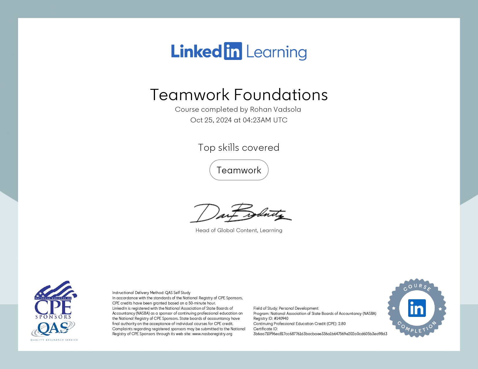 Teamwork Foundations